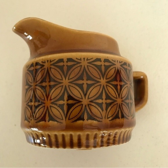 Vintage 1960s Royal Sealy Creamer Brown Pattern Made in Japan 5 X 3.5 Inches - Picture 5 of 11